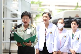 พลเอก เดชนิธิศ เหลืองงามขำ ผอ.อผศ. และนายก สมศ. ร่วมอำลาทหารผ่านศึก ที่รพ.ผศ.