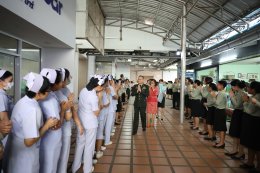 พลเอก เดชนิธิศ เหลืองงามขำ ผอ.อผศ. และนายก สมศ. ร่วมอำลาทหารผ่านศึก ที่รพ.ผศ.