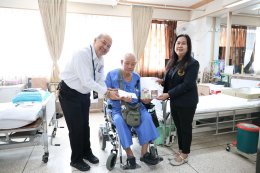 คุณเมธี คำแหง ประธานกรรมการดำเนินการสหกรณ์ออมทรัพย์ บริษัท วิทยุการบินแห่งประเทศไทย จำกัด และคณะ เยี่ยมบำรุงขวัญ