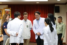 นักศึกษาแพทย์จากสาธารณรัฐฝรั่งเศส ร่วมกับ สถานเอกอัครราชฑูตสาธารณรัฐฝรั่งเศสประจำประเทศไทย เข้าเยี่ยมศึกษาดูงาน