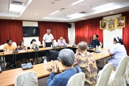 คณะทำงานโครงการพัฒนาคุณภาพชีวิตผู้สูงอายุ โรงพยาบาลทหารผ่านศึก ได้จัดประชุมและบรรยายวิชาการให้กับสมาชิกชมรมผู้สูงอายุ รพ.ผศ. 