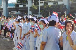 วันที่ 4 ส.ค. 2568 พลเอก เดชนิธิศ เหลืองงามขำ ผู้อำนวยการองค์การสงเคราะห์ทหารผ่านศึก จัดกิจกรรมรวมพลังปกป้องแผ่นดิน และกล่าวสดุดีนักรบผู้กล้า ทั้งทหาร ตำรวจ อาสาสมัครทหารพรานตำรวจตระเวนชายแดน และพลเรือน ที่เสียสละเลือดเนื้อและชีวิตเพื่อปกป้องเอกราช