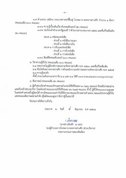 ประกาศขอบเขตวิชาสอบคัดเลือก