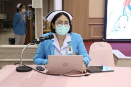 ร.ต.หญิง ธิดานุช เพียรชูชัย ร.น.รองผู้อำนวยการโรงพยาบาลทหารผ่านศึก (ฝ่ายการพยาบาล) ให้การต้อนรับคณะอาจารย์ และนิสิต ในพิธีปฐมนิเทศนิสิตคณะพยาบาลศาสตร์ วัชรพล มหาวิทยาลัยเวสเทิร์น วิทยาเขตวัชรพล