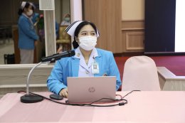 ร.ต.หญิง ธิดานุช เพียรชูชัย ร.น.รองผู้อำนวยการโรงพยาบาลทหารผ่านศึก (ฝ่ายการพยาบาล) ให้การต้อนรับคณะอาจารย์ และนิสิต ในพิธีปฐมนิเทศนิสิตคณะพยาบาลศาสตร์ วัชรพล มหาวิทยาลัยเวสเทิร์น วิทยาเขตวัชรพล