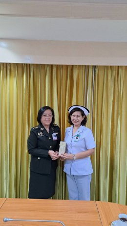 แพทย์หญิงจิตติมา ปรีชา ผู้อำนวยการโรงพยาบาลทหารผ่านศึก พร้อมด้วยคณะผู้บริหารโรงพยาบาลฯ ร่วมกับ วิทยาลัยพยาบาลกองทัพบก เข้าร่วมประชุม ให้ข้อมูลเพื่อการพัฒนาหลักสูตรพยาบาลศาสตรบัณฑิต พ.ศ. 2570