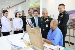 พลเอก กานต์นาท นิกรยานนท์ ผู้อำนวยการองค์การสงเคราะห์ทหารผ่านศึก พร้อมด้วย พลโท เสรี สุคณธมาลัย รองผู้อำนวยการองค์การสงเคราะห์ทหารผ่านศึก และคณะผู้บริหารระดับสูงขององค์การฯ ตรวจเยี่ยมการดำเนินงาน และรับฟังบรรยายสรุปภารกิจของโรงพยาบาลทหารผ่านศึก