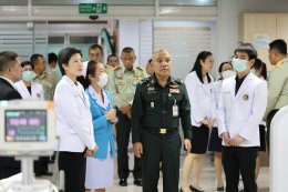 พลเอก กานต์นาท นิกรยานนท์ ผู้อำนวยการองค์การสงเคราะห์ทหารผ่านศึก พร้อมด้วย พลโท เสรี สุคณธมาลัย รองผู้อำนวยการองค์การสงเคราะห์ทหารผ่านศึก และคณะผู้บริหารระดับสูงขององค์การฯ ตรวจเยี่ยมการดำเนินงาน และรับฟังบรรยายสรุปภารกิจของโรงพยาบาลทหารผ่านศึก