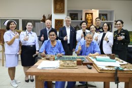 คณะจากสาธารณรัฐเยอรมันนี และเจ้าหน้าที่จากสถาบันวิชาการป้องกันประเทศ เข้าเยี่ยมบำรุงขวัญ และเยี่ยมชมการการดำเนินงานของโรงพยาบาลทหารผ่านศึก 