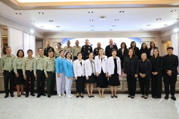 พิธีลงนามในสัญญาการให้สินเชื่อค่ารักษาพยาบาล ระหว่างองค์การสงเคราะห์ทหารผ่านศึก ในพระบรมราชูปถัมภ์ โดยโรงพยาบาลทหารผ่านศึก กับการเคหะแห่งชาติ