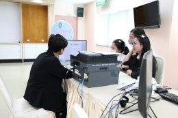 น้องบัญชีอาสายื่นภาษีในโครงการบริการวิชาการยื่นภาษีออนไลน์