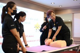 พิธีเปิดการจัดอบรมโครงการอบรมเชิงปฏิบัติการการช่วยฟื้นคืนชีพขั้นพื้นฐาน และการใช้เครื่องกระตุกหัวใจไฟฟ้าชนิดอัตโนมัติ (BLS : Basic Life Support with AED) ประจำปี 2569 