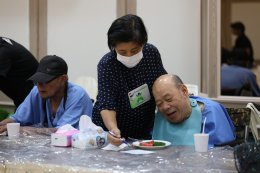 กิจกรรมบำรุงขวัญทหารผ่านศึก เพื่อสร้างขวัญกำลังใจให้แก่ทหารผ่านศึกที่ได้รับบาดเจ็บจากการปฏิบัติหน้าที่