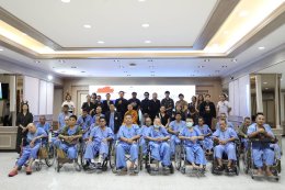 คุณสุชาติ ชวางกูร ประธานกลุ่มสร้างพลเมืองคุณภาพ และคณะ เข้าเยี่ยมและจัดกิจกรรมบำรุงขวัญทหารผ่านศึก