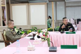 พลตรี ศุภกิตติ ขัมพานนท์ ผู้อำนวยการสำนักงานแพทย์ทหาร กรมยุทธบริการทหาร กองบัญชาการกองทัพไทย พร้อมคณะเข้าเยี่ยมชมกิจการด้านการแพทย์ ณ โรงพยาบาลทหารผ่านศึก