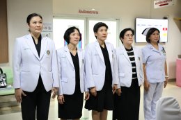 คณะผู้บริหารโรงพยาบาลทหารผ่านศึก ร่วมพิธีถวายความอาลัยเบื้องหน้าพระรูป ถวายแด่สมเด็จพระเจ้าลูกเธอ เจ้าฟ้าพัชรกิติยาภา นเรนทิราเทพยวดี กรมหลวงราชสาริณีสิริพัชร มหาวัชรราชธิดา