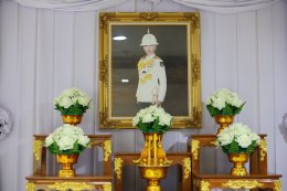คณะผู้บริหารโรงพยาบาลทหารผ่านศึก ร่วมพิธีถวายความอาลัยเบื้องหน้าพระรูป ถวายแด่สมเด็จพระเจ้าลูกเธอ เจ้าฟ้าพัชรกิติยาภา นเรนทิราเทพยวดี กรมหลวงราชสาริณีสิริพัชร มหาวัชรราชธิดา