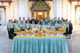 พลเอก กานต์นาท นิกรยานนท์ ผู้อำนวยการองค์การสงเคราะห์ทหารผ่านศึก เป็นประธานในการประกอบพิธีบวงสรวงศาลหลักเมือง เนื่องในวันทหารผ่านศึก ประจำปี 2569