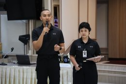 จัดอบรมเชิงปฏิบัติการในหัวข้อ ความปลอดภัยส่วนบุคคลขั้นพื้นฐาน การป้องกันตัวเอง (self Defense) ของบุคคลในโรงพยาบาล 
