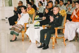 พิธีเจริญพระพุทธมนต์และพิธีทำบุญตักบาตร ณ องค์การสงเคราะห์ทหารผ่านศึก เนื่องในเทศกาลวันขึ้นปีใหม่ 2568