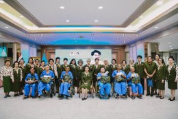 มูลนิธิสงเคราะห์ครอบครัวทหารผ่านศึก ในพระราชูปถัมภ์สมเด็จพระศรีนครินทราบรมราชชนนี จัดเลี้ยงอาหารกลางวัน มอบถุงยังชีพ และเงินปลอบขวัญ แก่ผู้ป่วยทหารผ่านศึก