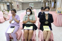 นางอัมพร ปรีชาญาณพานิช รองหัวหน้าสำนักผู้อำนวยการ โรงพยาบาลทหารผ่านศึก เป็นประธานในพิธีทำบุญถวายสังฆทาน เพื่ออุทิศส่วนกุศลแก่ทหารผ่านศึก และผู้ป่วยที่ได้ล่วงลับ 