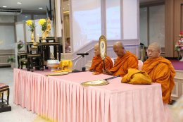 นางอัมพร ปรีชาญาณพานิช รองหัวหน้าสำนักผู้อำนวยการ โรงพยาบาลทหารผ่านศึก เป็นประธานในพิธีทำบุญถวายสังฆทาน เพื่ออุทิศส่วนกุศลแก่ทหารผ่านศึก และผู้ป่วยที่ได้ล่วงลับ 