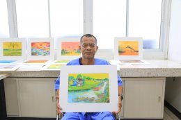 โรงพยาบาลทหารผ่านศึก จัดอบรมกิจกรรมบำบัด โครงการเขียนภาพสีน้ำ ให้แก่ทหารผ่านศึกพิการ ที่พักรักษาตัวอยู่ที่โรงพยาบาลทหารผ่านศึก ณ ศูนย์กิจกรรมบำบัดและฝึกอาชีพ รพ.ผศ. อาคาร 2 ชั้น 2 
