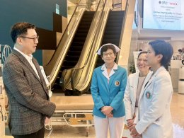 วันที่ 2 สิงหาคม 2567 แพทย์หญิง จิตติมา ปรีชา ผู้อำนวยการโรงพยาบาลทหารผ่านศึก พร้อมคณะผู้บริหารโรงพยาบาลทหารผ่านศึก รับมอบอุปกรณ์ทางการแพทย์ จากนายแพทย์ อดินันท์ กิตติรัตนไพบูลย์ ผู้อำนวยการโรงพยาบาลสมิติเวชศรีนครินทร์ ณ โรงพยาบาลสมิติเวชศรีนครินทร