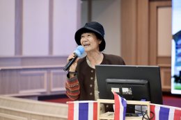 วันที่ 27 สิงหาคม 2568 คณะ สว.มธ นำโดย คุณบังอร ลักษมีเศรษฐ (ครูแอ๋ว สว.มธ.) ได้จัดกิจกรรมดนตรีบำบัด และ เลี้ยงอาหาร ให้กับทหารผ่านศึก