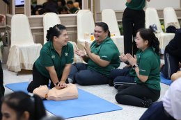 มื่อวันที่ 10 มีนาคม 2569 โรงพยาบาลทหารผ่านศึก จัดอบรมโครงการอบรมเชิงปฏิบัติการการช่วยฟื้นคืนชีพขั้นพื้นฐาน และการใช้เครื่องกระตุกหัวใจไฟฟ้าชนิดอัตโนมัติ (BLS : Basic Life Support with AED) ประจำปี 2569 สำหรับแพทย์ พยาบาล บุคลากรทางการแพทย์ และพนักงานสายส