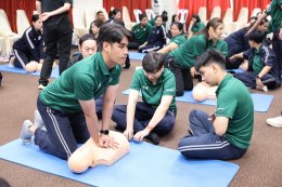 เมื่อวันที่ 26 มีนาคม 2569 โรงพยาบาลทหารผ่านศึก จัดอบรมโครงการอบรมเชิงปฏิบัติการการช่วยฟื้นคืนชีพขั้นพื้นฐาน และการใช้เครื่องกระตุกหัวใจไฟฟ้าชนิดอัตโนมัติ (BLS : Basic Life Support with AED) ประจำปี 2569 สำหรับแพทย์ พยาบาล บุคลากรทางการแพทย์ และพนักงานสาย