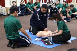 เมื่อวันที่ 26 มีนาคม 2569 โรงพยาบาลทหารผ่านศึก จัดอบรมโครงการอบรมเชิงปฏิบัติการการช่วยฟื้นคืนชีพขั้นพื้นฐาน และการใช้เครื่องกระตุกหัวใจไฟฟ้าชนิดอัตโนมัติ (BLS : Basic Life Support with AED) ประจำปี 2569 สำหรับแพทย์ พยาบาล บุคลากรทางการแพทย์ และพนักงานสาย