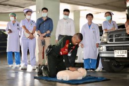 คณะทำงานการช่วยฟื้นคืนชีพ (CPR) รพ.ผศ. จัดกิจกรรมจำลองสถานการณ์ Code R ให้เสมือนจริง เพื่อความปลอดภัยของทุกคน  เมื่อวันที่ 6 ตุลาคม 2569 นายแพทย์บัญญพนต์ สุขประพฤติ ผู้ชำนาญการโรงพยาบาลทหารผ่านศึก (ระดับ 10)/หัวหน้าคณะทำงานการช่วยฟื้นคืนชีพ CPR ของโรงพยาบ