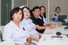 แพทย์หญิงเอินฟ้า ณ นคร รองผู้อำนวยการโรงพยาบาลทหารผ่านศึก (ฝ่ายบริหาร) เป็นหัวหน้าคณะ เข้าเยี่ยมชมการดำเนินงานและศึกษาดูงานของโรงพยาบาลบ้านแพ้ว