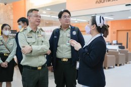 แพทย์หญิงเอินฟ้า ณ นคร รองผู้อำนวยการโรงพยาบาลทหารผ่านศึก (ฝ่ายบริหาร) เป็นหัวหน้าคณะ เข้าเยี่ยมชมการดำเนินงานและศึกษาดูงานของโรงพยาบาลบ้านแพ้ว