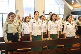 ประกอบพิธีทางศาสสนาคริสต์ ณ วัดคาธอลิค บ้านเซเวียร์ อนุสาวรีย์ชัยสมรภูมิกรุงเทพมหานคร  