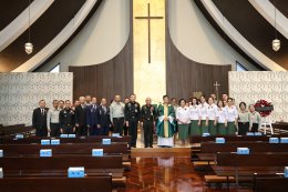 ประกอบพิธีทางศาสสนาคริสต์ ณ วัดคาธอลิค บ้านเซเวียร์ อนุสาวรีย์ชัยสมรภูมิกรุงเทพมหานคร  