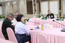 สำนักงานแพทย์ทหาร กรมยุทธบริการ กองบัญชาการกองทัพไทย จัดการประชุมคณะกรรมการและที่ปรึกษาสมาคมฯ ครั้งที่ ๑๑/๒๕๖๖ โดยประชุม Online ผ่านสื่ออิเล็คทรอนิกส์ (Zoom Clound Meeting) ณ ห้องประชุมโรงพยาบาลทหารผ่านศึก