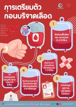 ขอเชิญร่วมบริจาคโลหิต