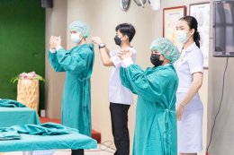 นักเรียนพนักงานผู้ช่วยพยาบาล เดอะแคร์การบริบาลรุ่นที่ 40 สอบวัดผลภาคทักษะก่อนออกฝึกภาคปฎิบัติ ( The Care Skill Day )