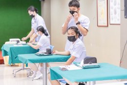 นักเรียนพนักงานผู้ช่วยพยาบาล เดอะแคร์การบริบาลรุ่นที่ 40 สอบวัดผลภาคทักษะก่อนออกฝึกภาคปฎิบัติ ( The Care Skill Day )