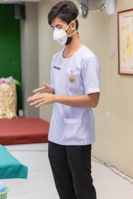 นักเรียนพนักงานผู้ช่วยพยาบาล เดอะแคร์การบริบาลรุ่นที่ 40 สอบวัดผลภาคทักษะก่อนออกฝึกภาคปฎิบัติ ( The Care Skill Day )