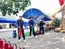 กิจกรรมอบรมป้องกันอัคคีภัย ฝึกซ้อมแผนดับเพลิง