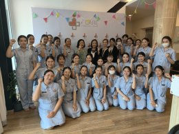 ต้อนรับ ผศ.ดร.นุสรา ประเสริฐศรี ผู้อำนวยการวิทยาลัยพยาบาลบรมราชชนนี สรรพสิทธิประสงค์ พร้อมคณะอาจารย์และนักศึกษาพยาบาลชั้นปีที่ 4 ในโอกาสเยี่ยมชมศูนย์ iCare Wellness