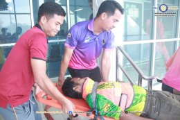 โครงการฝึกอบรมส่งเสริมความรู้ด้านสาธารณภัยและการป้องกันภัย (ฝึกซ้อมอพยพหนีไฟและระงับอัคคีภัยในอาคารสำนักงานเทศบาลฯ)