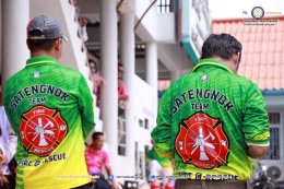 โครงการฝึกอบรมส่งเสริมความรู้ด้านสาธารณภัยและการป้องกันภัย (ฝึกซ้อมอพยพหนีไฟและระงับอัคคีภัยในอาคารสำนักงานเทศบาลฯ)