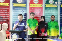 โครงการฝึกอบรมส่งเสริมความรู้ด้านสาธารณภัยและการป้องกันภัย (ฝึกซ้อมอพยพหนีไฟและระงับอัคคีภัยในอาคารสำนักงานเทศบาลฯ)