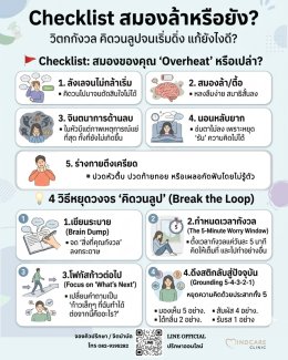 Checklist : สมองล้าหรือยัง?: เช็กอาการ วิตกกังวล