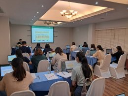 ภาพกิจกรรมการบรรยาย หลักสูตร "การตรวจสอบความใช้ได้ของวิธีทดสอบทางเคมี (Method Validation) & Workshop ตามหลักการ Eurachem, 2025"  (Exclusive Workshop )